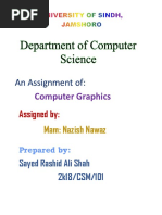 An Assignment Of:: Computer Graphics