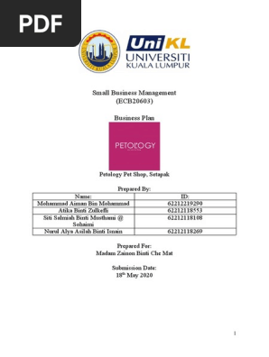 c Small Business Plan Pet Shop(1)