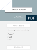 Writing Process: National University, Philippines