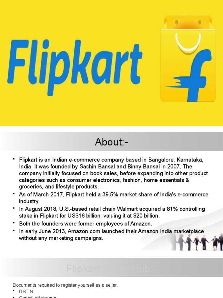 Flipkart Presentation Pdf Business