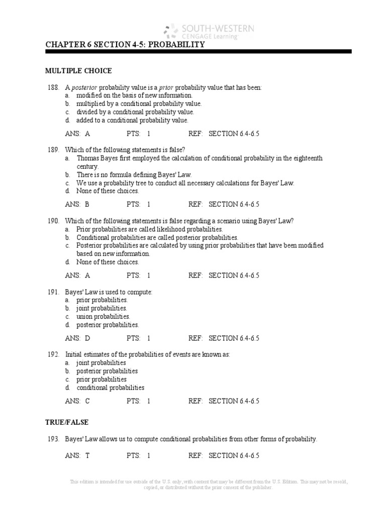 Bayes' Law and Probability Concepts | PDF | Statistical Theory | Statistics