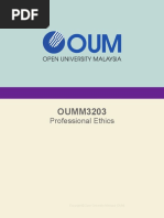 OUMM3203 Professional Ethics - Eaug20