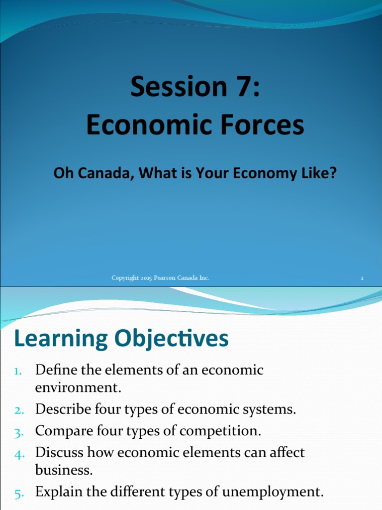 Session 7: Economic Forces: Oh Canada, What Is Your Economy Like? | PDF ...