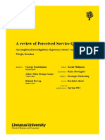 A Review of Perceived Service Quality