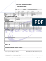 Nexus Project Solutions Private Limited Daily Progress Report