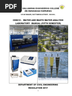 CE8512-Water and Wastewater Analysis Lab Manual