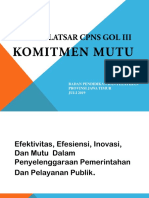 Materi Latsar CPNS Gol III Komitmen Mutu PDF