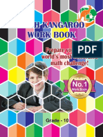 Grade 10 Math Kangaroo Work Book