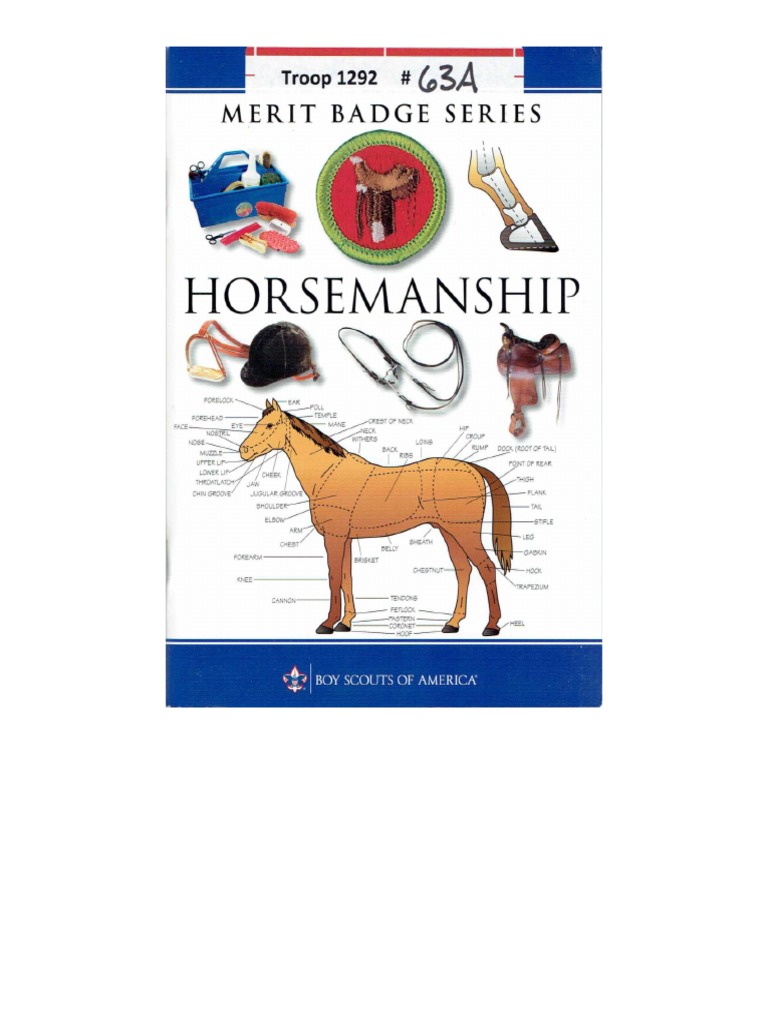Horsemanship Merit Badge Pamphlet PDF