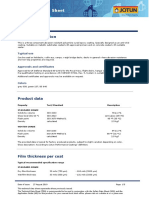 Jota Armour: Technical Data Sheet