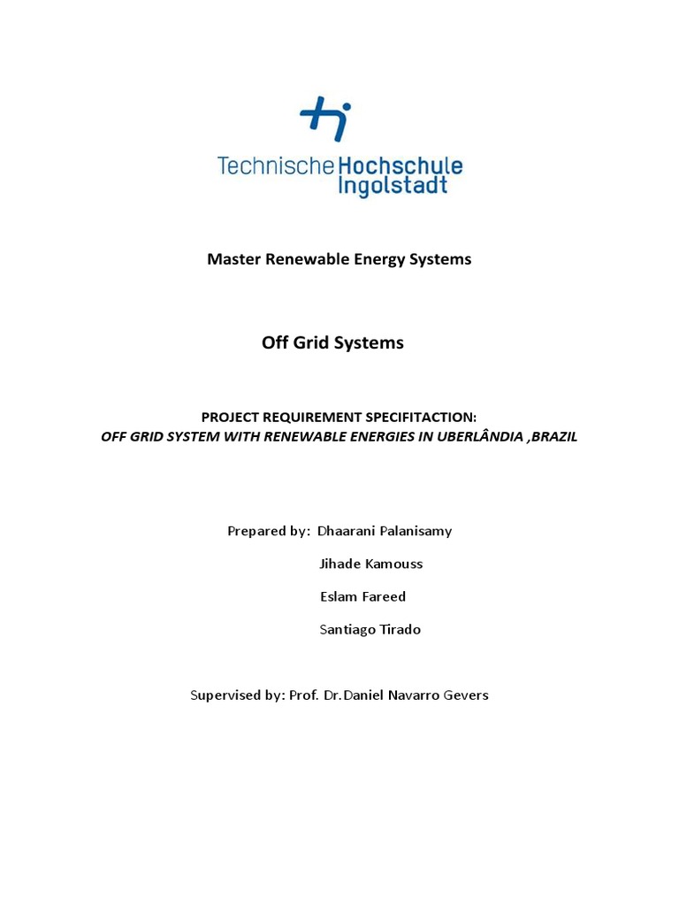 Micro Grid System Pdf Off The Grid Electrical Grid