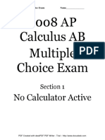 2008 Multiple Choice WITH ANSWERS