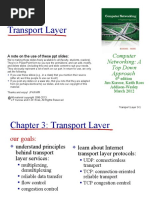 Transport Layer: Computer Networking: A Top Down Approach