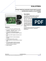 Evalstpm34: Dual-Phase Energy Metering Evaluation Board With 2 Current Transformers Based On The STPM34