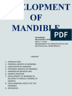 Development OF Mandible: Presented by