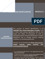 Risk Assessment & Control Module 2