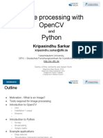 Image Processing With Opencv Python: Kripasindhu Sarkar