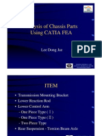 Analysis of Chassis Parts Using Catia Fea: Lee Dong Jae