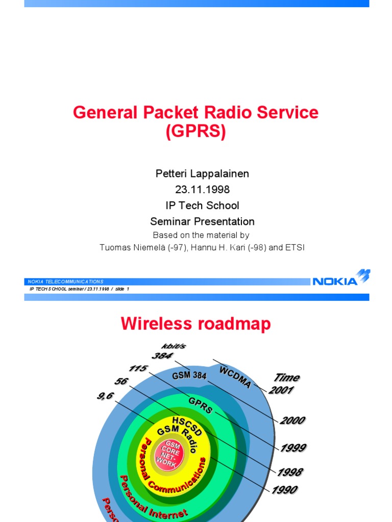 GPRS Overview and Architecture Seminar | PDF | General Packet Radio ...