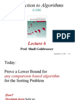 Introduction To Algorithms: Prof. Shafi Goldwasser