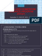 Revitalized Homeroom Guidance Program (RHGP)