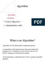 Algorithm: - Definitions