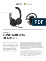 Zone Wireless Headsets: Datasheet
