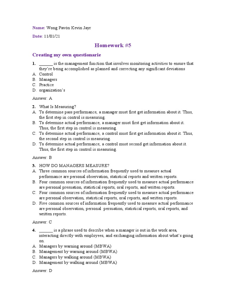 Evaluative Activity Question Bank - Wong Kevin | PDF | Organizational ...