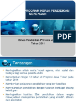 INFORMASI PROGRAM KERJA PENDIDIKAN MENENGAH 2011