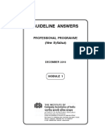 Guideline Answers: Professional Programme (New Syllabus)