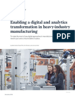 Enabling a Digital and Analytics Transformation in Heavy Industry Manufacturing