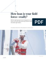 How Lean is Your Field Force