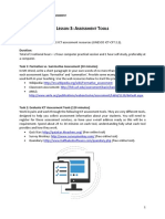 Lesson 3 - Assessment Tools