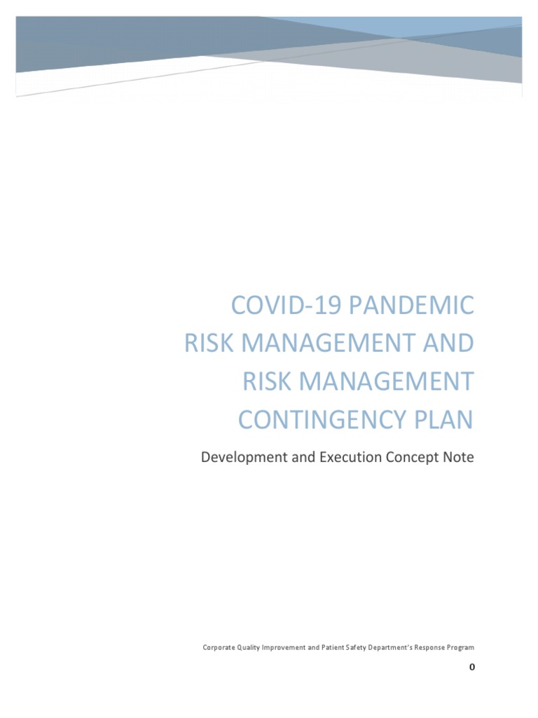 COVID-19 Risk Management Contingency Plan | PDF | Emergency Management ...