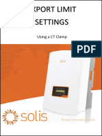 SOLIS Export Limit Settings Using A CT Clamp