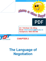 Chap 2 - Language of Negotiation