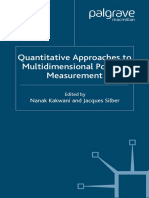 Nanak Kakwani, Jacques Silber - Quantitative Approaches to Multidimensional Poverty Measurement (2008)
