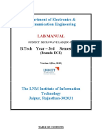 Microwave Lab Manual