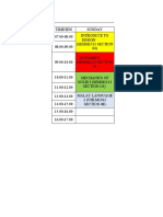 Schedule Lecturer Semester 2 2021