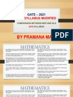 Gate - 2021: Ece Syllabus Modified