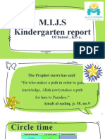 M.I.J.S Kindergarten Report: of Batool, KG A