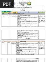 WEEKLY HOME LEARNING PLAN