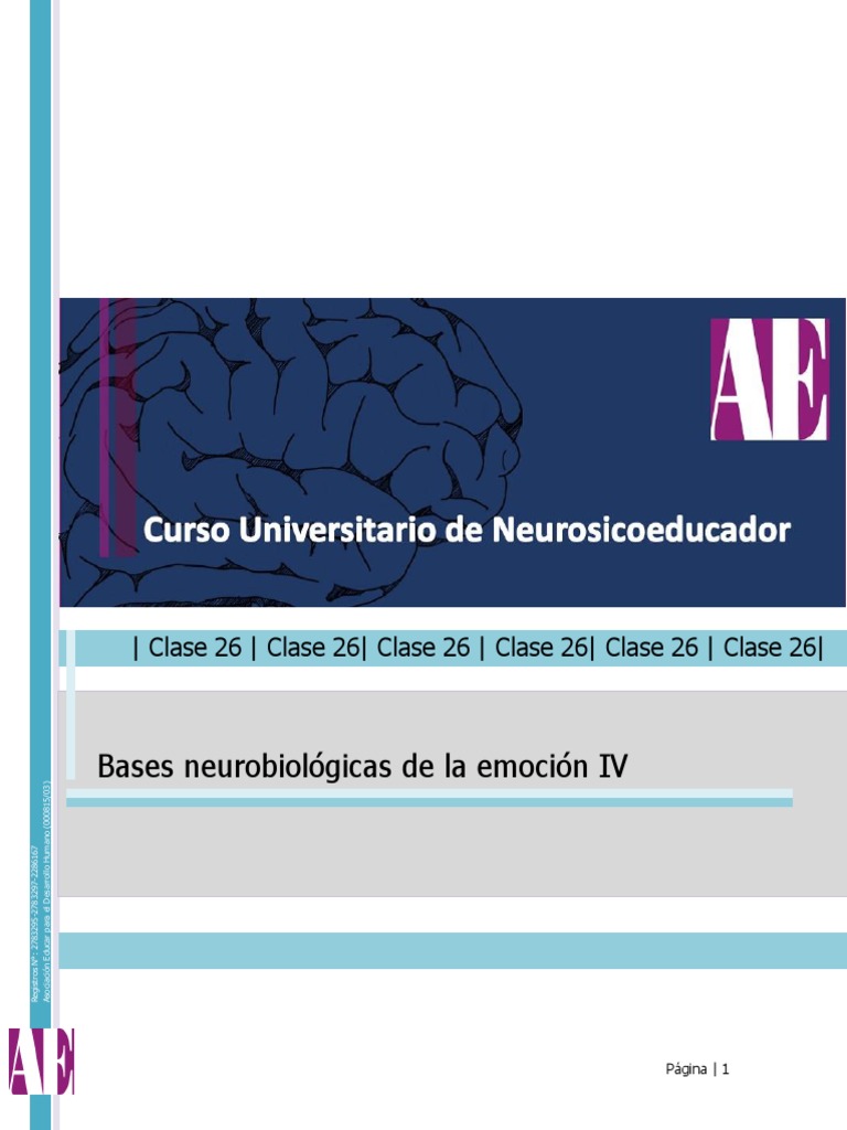Bases Neurobiológicas de la Emoción IV | PDF | Temor | Las emociones