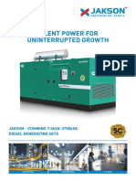 Silent Power For Uninterrupted Growth: JAKSON - CUMMINS 7.5kVA-3750kVA Diesel Generating Sets