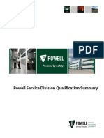 Powell Service Division Qualification Summary: Powered by Safety