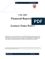 UOL 2091 Financial Reporting Lecture Notes