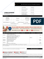 Chandru T G credit card statement for May 2021