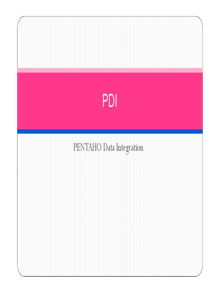 Guide sur Pentaho Data Integration | PDF | MySQL | Fichier informatique