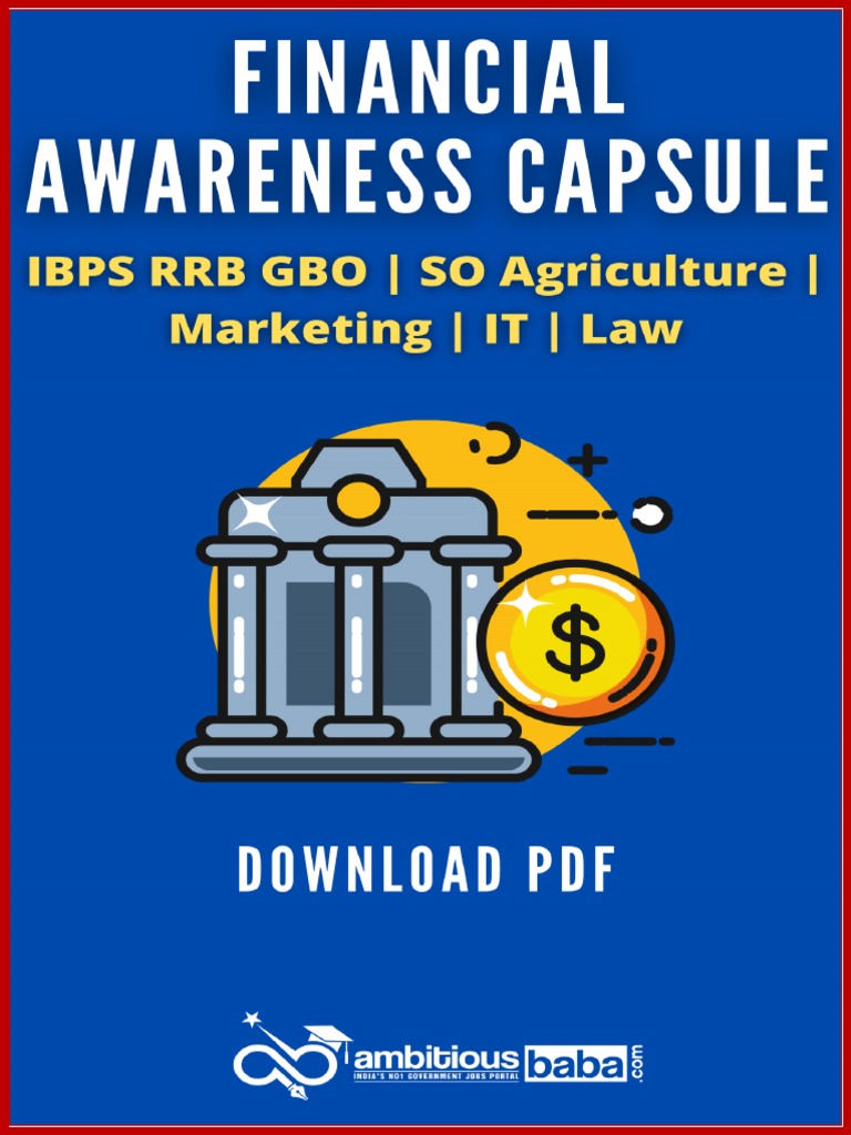 AB Financial Awareness Capsule For RRB SO Officer Scale 2 PDF PDF Cheque Negotiable Instrument