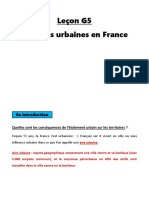 Leçon G5 Les Aires Urbaines en France